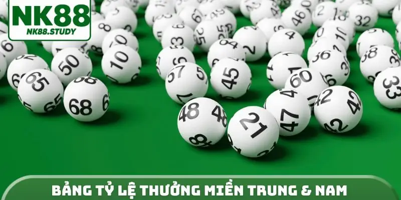 Bảng tỷ lệ thưởng miền Trung & Nam